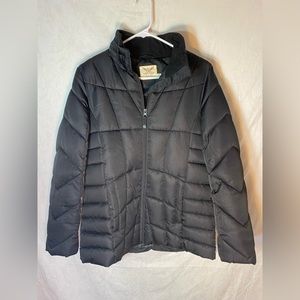 Black puffer coat size Extra Small